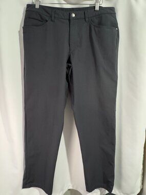 Lululemon Mens ABC Classic Pants 34x29 (Fit 35x29) Warpstreme Dark Gray LM5583S